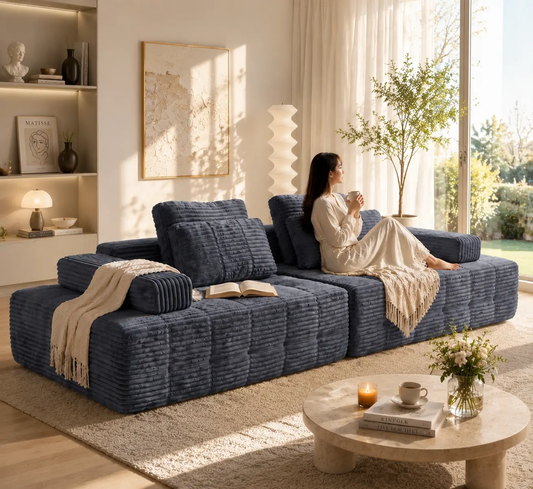 Modern Modular Boneless Sofa for Flexible Living