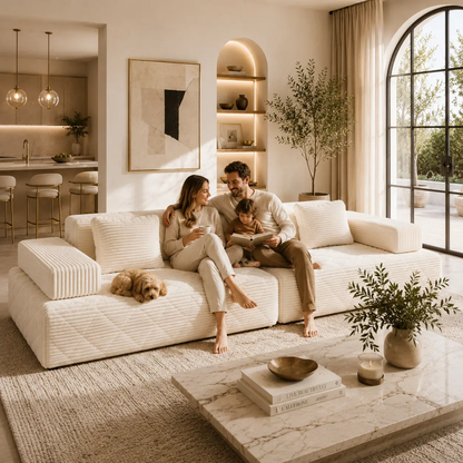 Modern Modular Boneless Sofa for Flexible Living