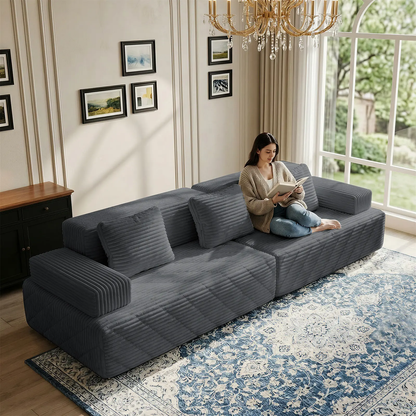 Modern Modular Boneless Sofa for Flexible Living