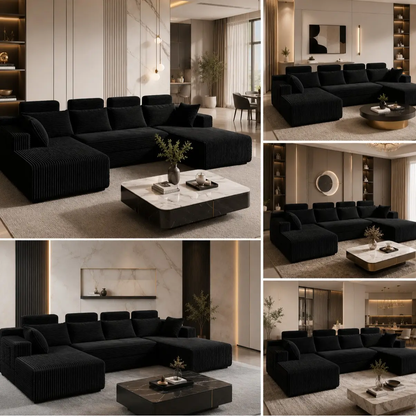 Modern Modular Boneless Sofa for Flexible Living