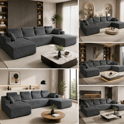 Modern Modular Boneless Sofa for Flexible Living